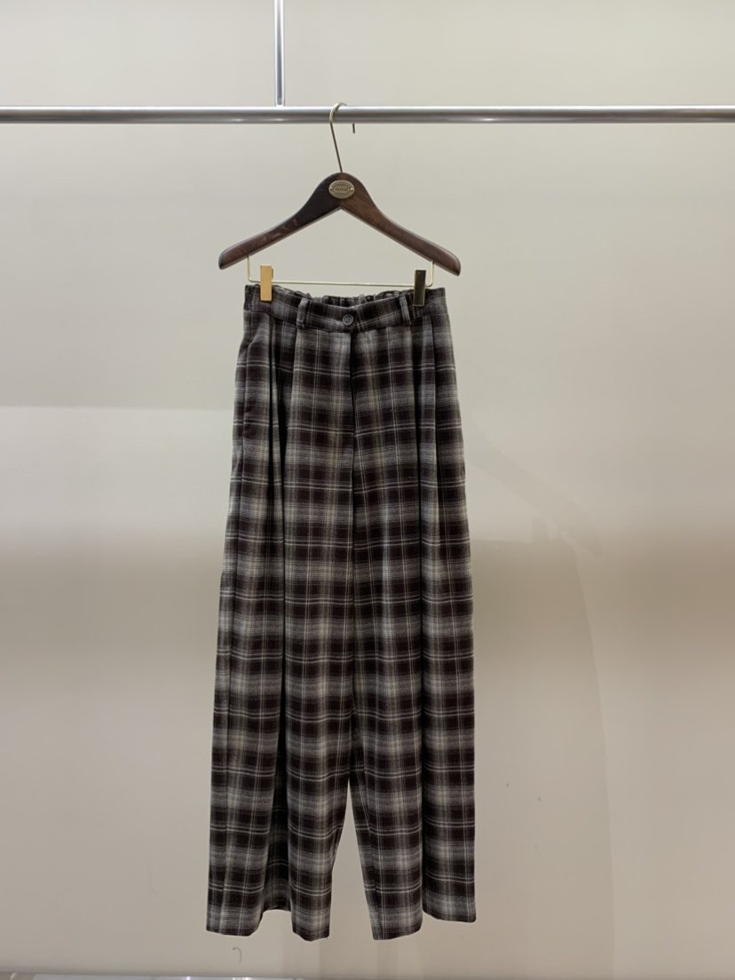 CAMEL-P韓國代購㊣女裝新品人氣休閑褲羊毛格紋Came_l 家休閑褲