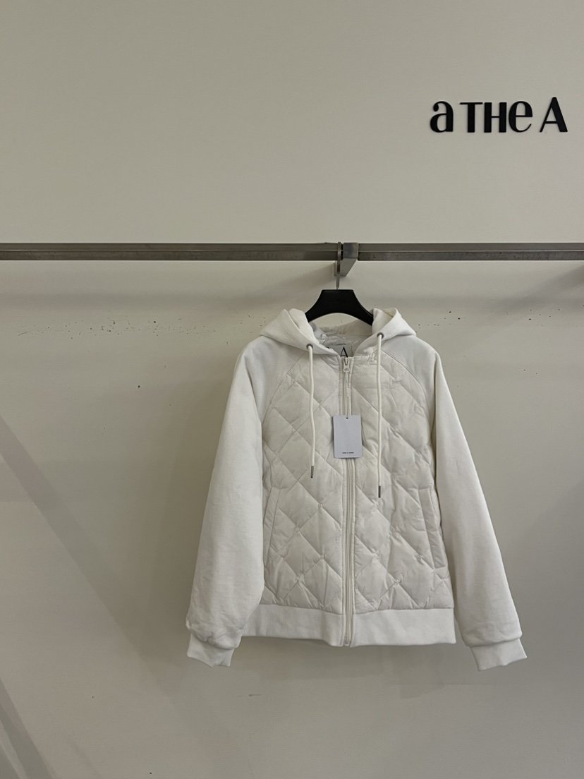 ATHEA東大門㊣直郵女裝新款熱賣休閑25秋冬推薦短款棉服拉鏈ATHEA短款棉服