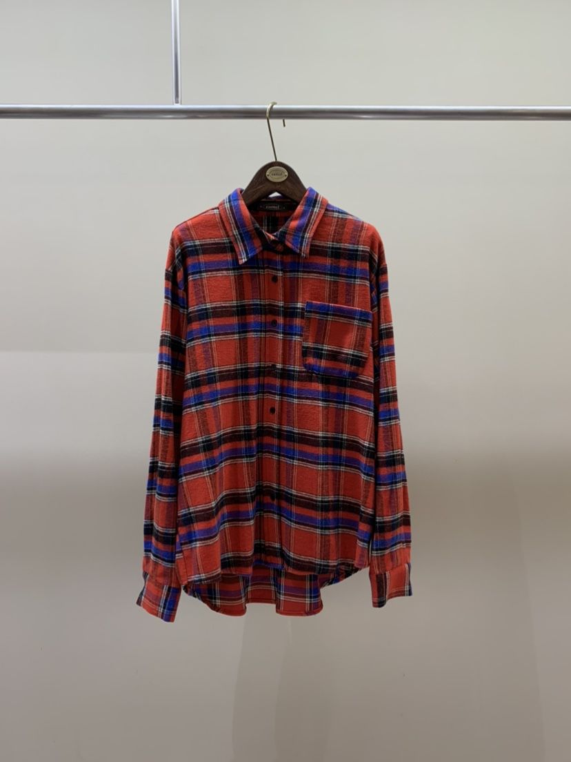 CAMEL-P韓國直郵㊣女士新品休閑襯衫蕾絲衫格子Came_l 家襯衫/蕾絲衫