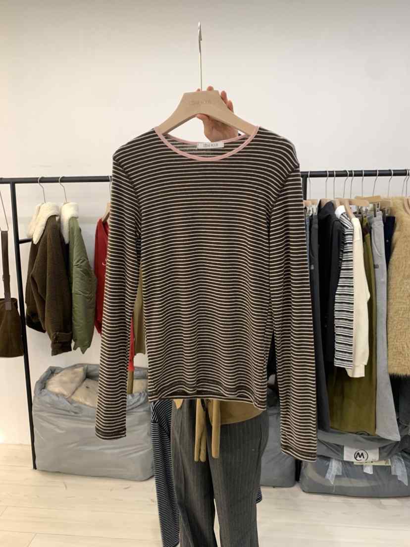 CEDARWOOD韓國代購㊣女士新品時尚推薦25秋冬長袖T恤美利奴羊毛CEDAR WOOD長袖T恤