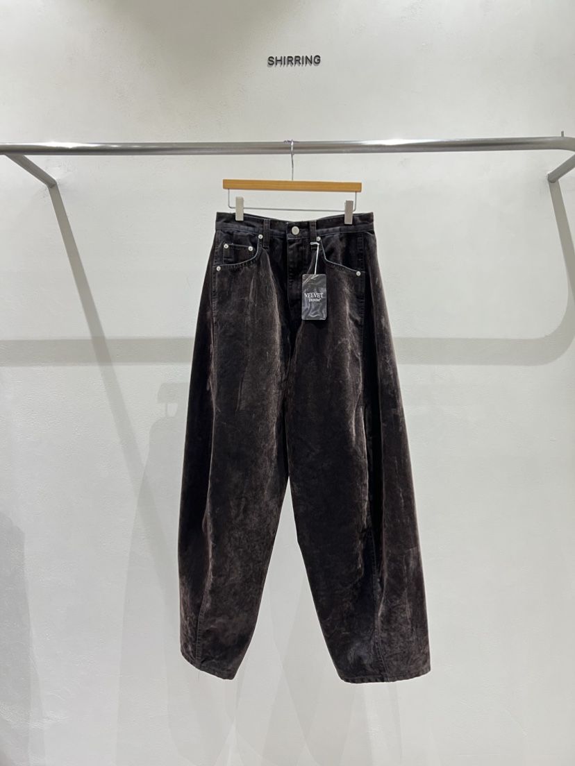 SHIRRING東大門㊣代購女士新品時尚人氣25秋冬休閑褲天鵝絨SHIRRING休閑褲