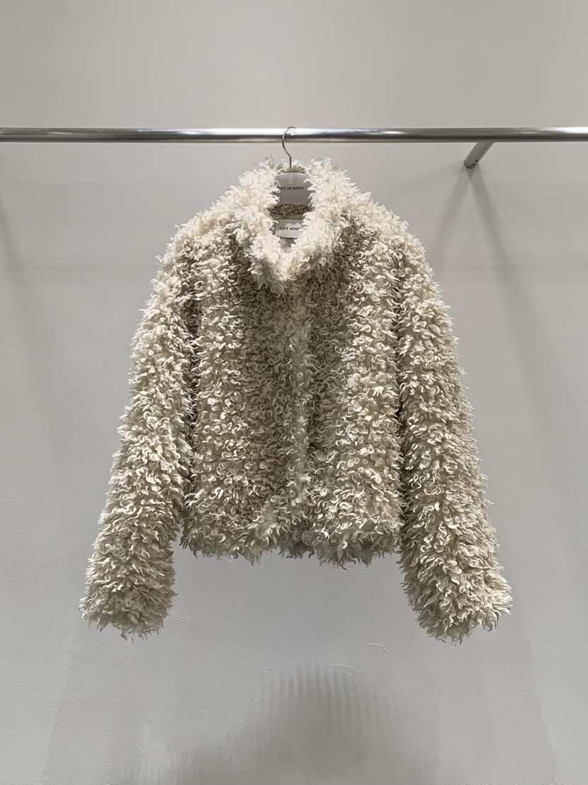 LOVE MOMENT韓國直郵㊣女士新款時尚人氣熱賣25秋冬夾克羊駝毛LOVE MOMENT夾克