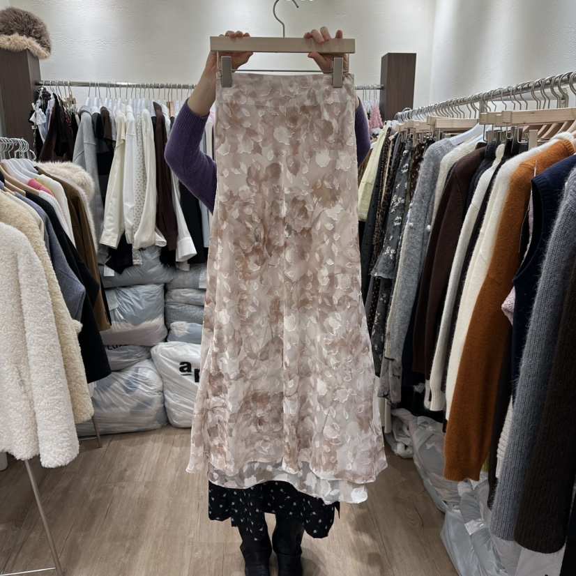 HANSUNGHYUN東大門㊣代購女裝新品人氣職業休閑推薦25秋冬長裙HANSUNGHYUN長裙