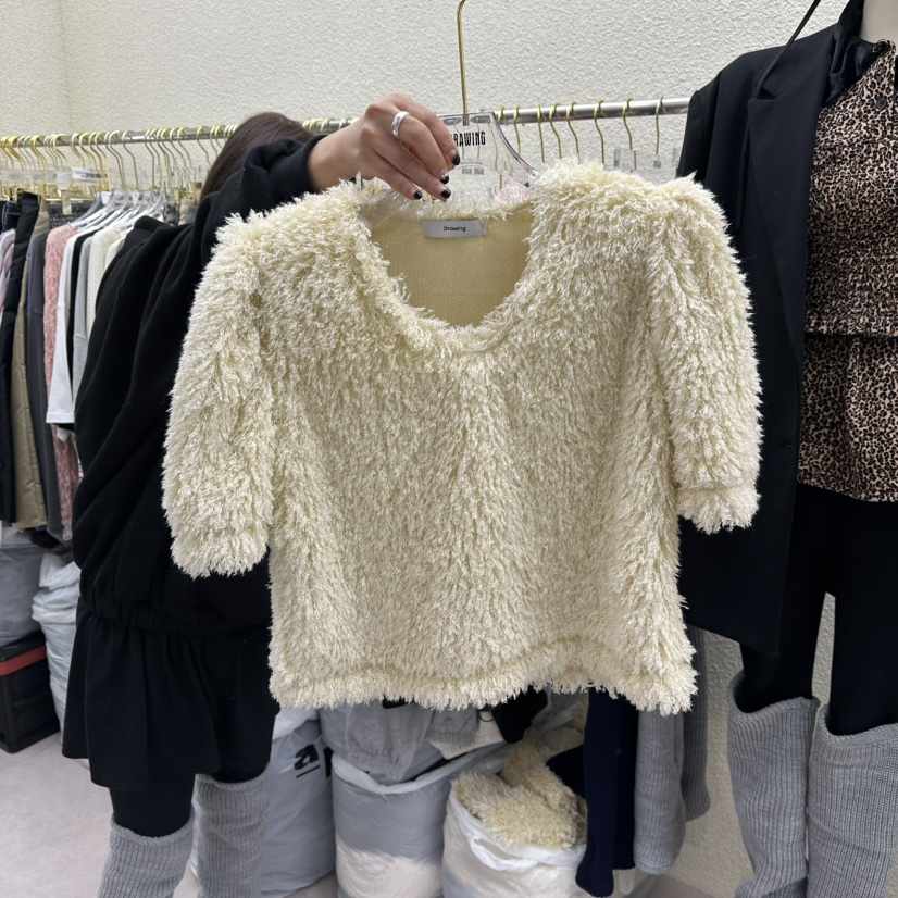 DRAWING東大門㊣實拍女士新款職業熱賣人氣25秋冬休閑針織衫DRAWING針織衫