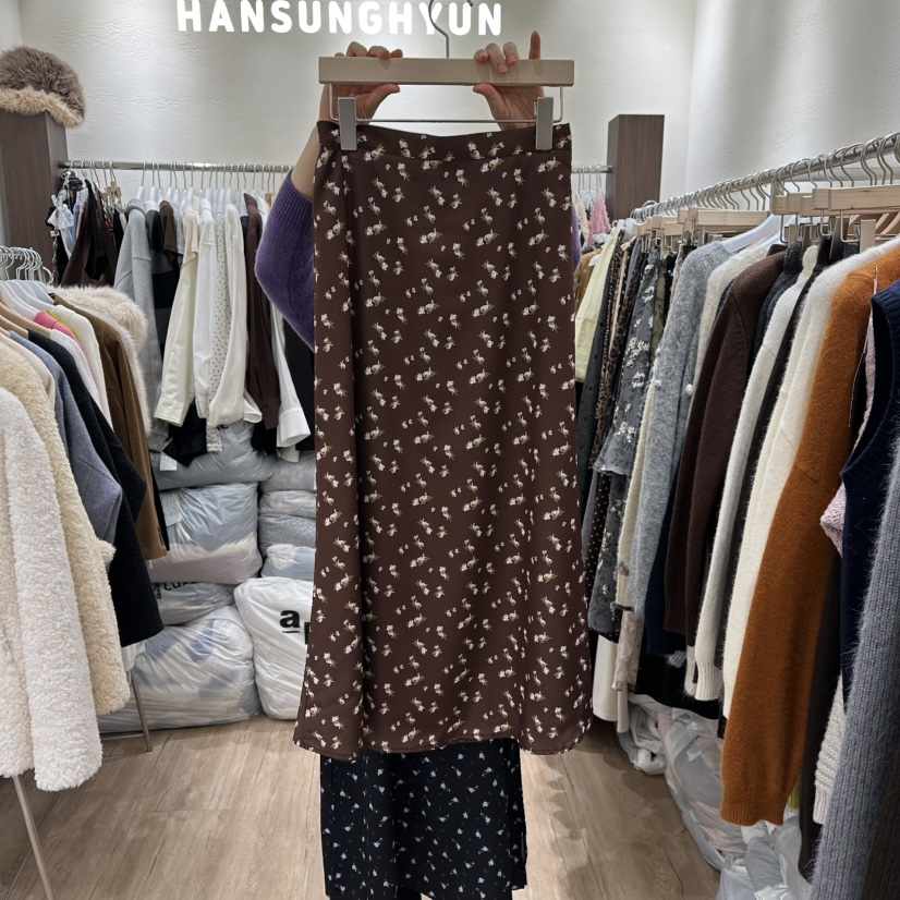 HANSUNGHYUN東大門㊣實拍女士新款熱賣時尚人氣25秋冬職業長裙HANSUNGHYUN長裙