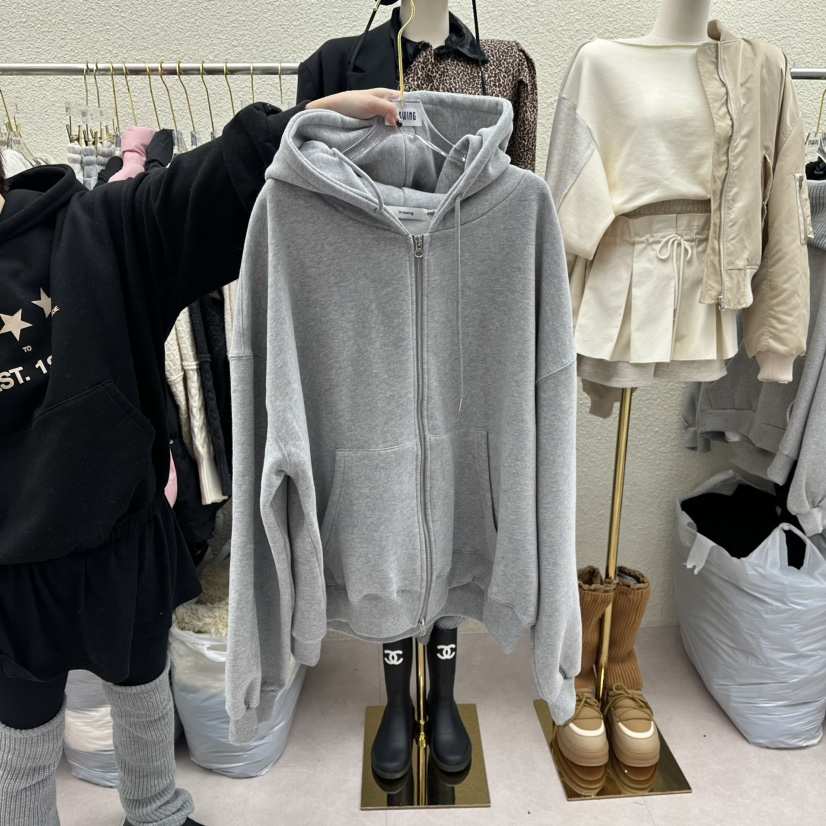 DRAWING東大門㊣實拍女裝新款25秋冬時尚推薦職業人氣夾克加絨DRAWING夾克