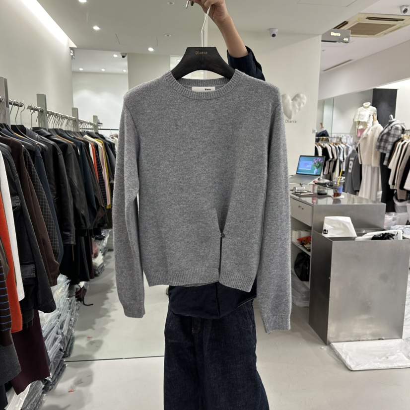 DIARRA東大門㊣代購女裝新款時尚休閑人氣職業25秋冬針織衫紐扣DIARRA針織衫