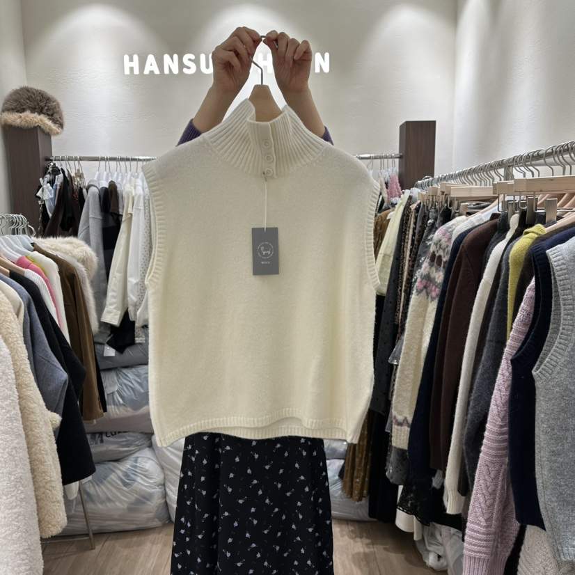 HANSUNGHYUN韓國直郵㊣女士新品職業休閑人氣推薦吊帶背心羊毛HANSUNGHYUN吊帶/背心