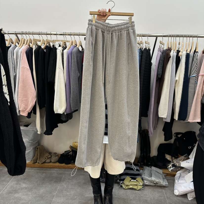 DELIGHT-L韓國代購㊣女士新品人氣時尚休閑休閑褲加絨抓絨DELIGHT-L休閑褲