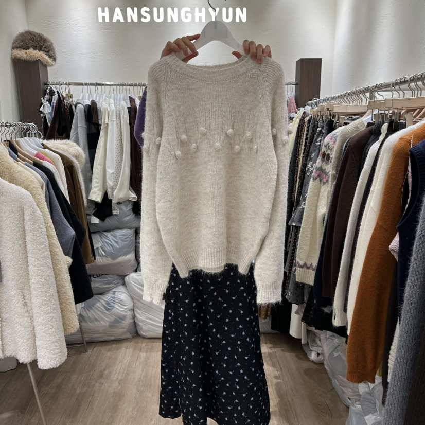 HANSUNGHYUN韓國代購㊣女士新款熱賣人氣時尚休閑職業毛衣羊毛HANSUNGHYUN毛衣