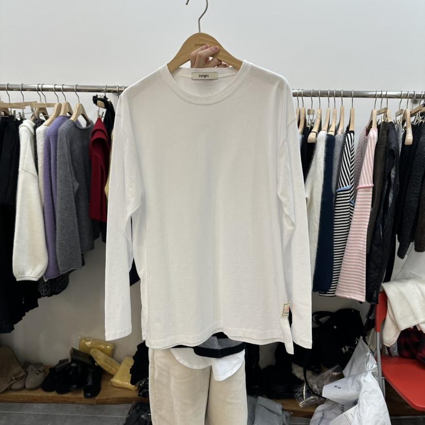 DELIGHT-L東大門㊣直郵女士新款推薦職業熱賣時尚休閑長袖T恤DELIGHT-L長袖T恤