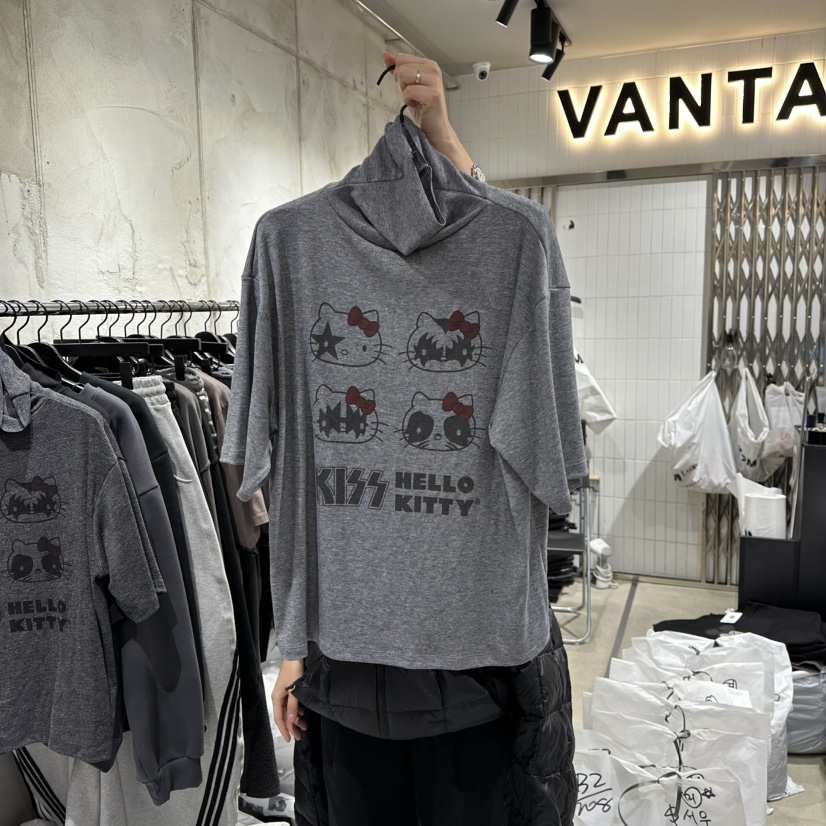 VANTA東大門㊣代購女士新品休閑時尚25秋冬熱賣人氣T恤高領VANTAT恤