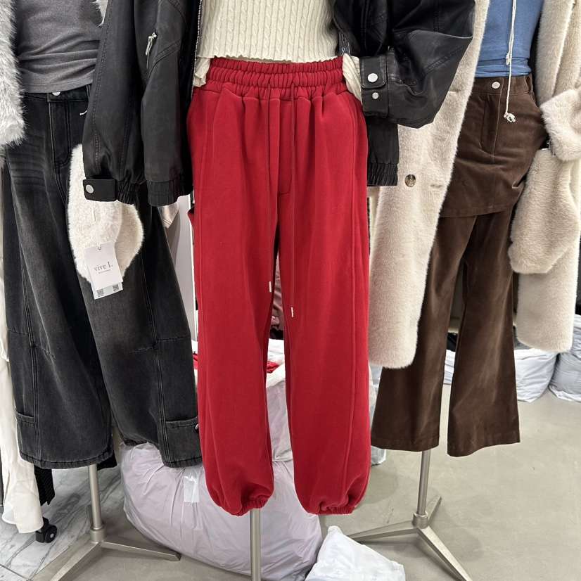 VIVEL東大門㊣代購女士新品職業時尚人氣推薦休閑褲加絨保暖VIVEL休閑褲