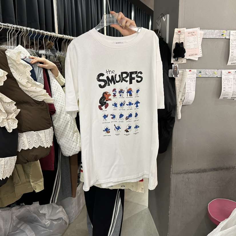 MOMAZU韓國代購㊣女士新款25秋冬熱賣時尚職業人氣推薦休閑T恤MOMAZUT恤