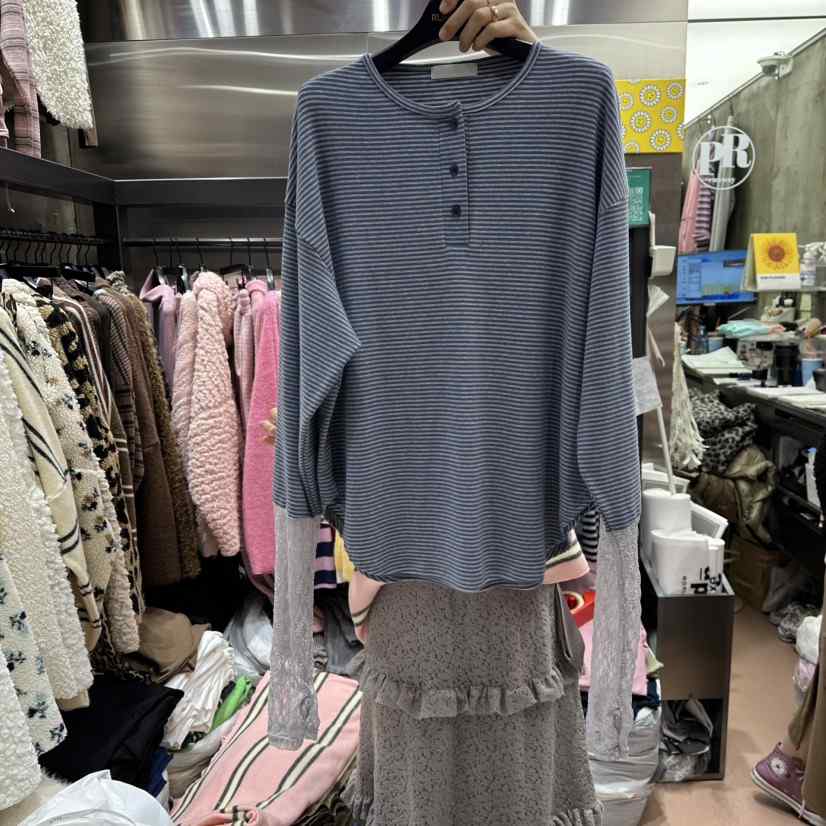 RUNWAY-런웨이東大門㊣代購女裝新款時尚休閑25秋冬長袖T恤RUNWAY長袖T恤