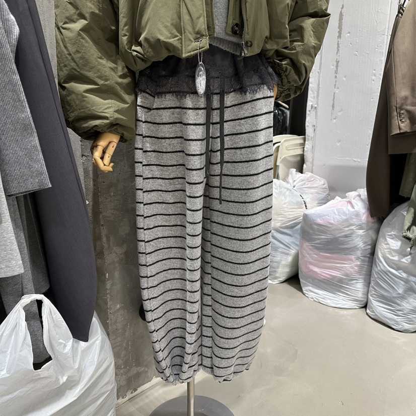 JUNI韓國代購㊣女裝新品休閑25秋冬時尚職業熱賣人氣休閑褲my juni休閑褲