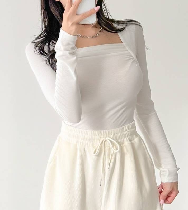 LAURENT東大門㊣直郵女裝新品推薦休閑人氣職業熱賣長袖T恤LAURENT長袖T恤