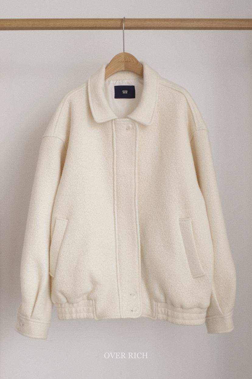 OVER RICH東大門㊣實拍女裝新品25秋冬人氣熱賣休閑短款大衣OVER RICH短款大衣