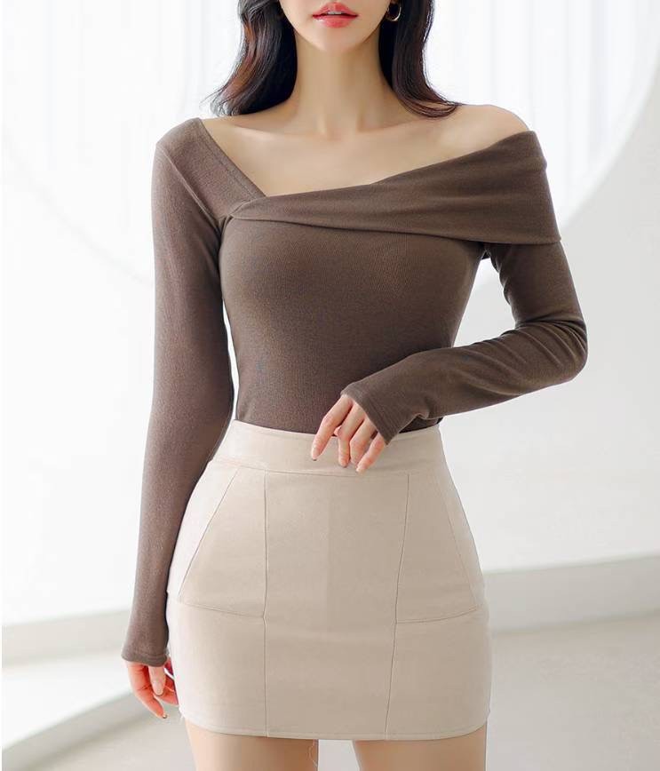 LAURENT東大門㊣直郵女裝新品人氣推薦25秋冬職業熱賣長袖T恤LAURENT長袖T恤