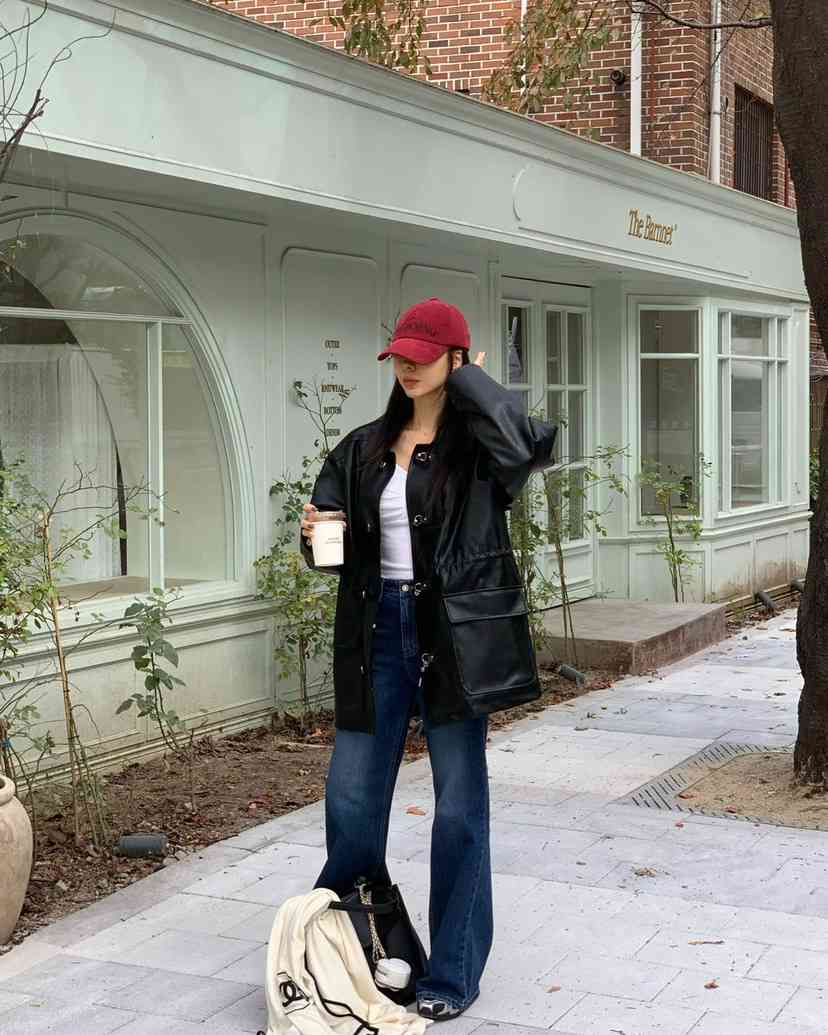 REVE CITE-L東大門㊣實拍女裝新款時尚休閑25秋冬人氣皮衣REVE CITE皮衣