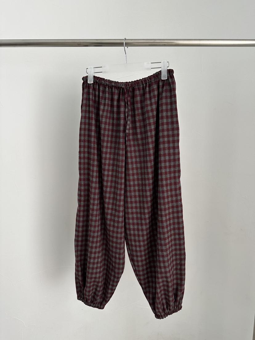 MAINT韓國直郵㊣女士新品熱賣推薦時尚休閑職業休閑褲羊毛格紋MAINT休閑褲