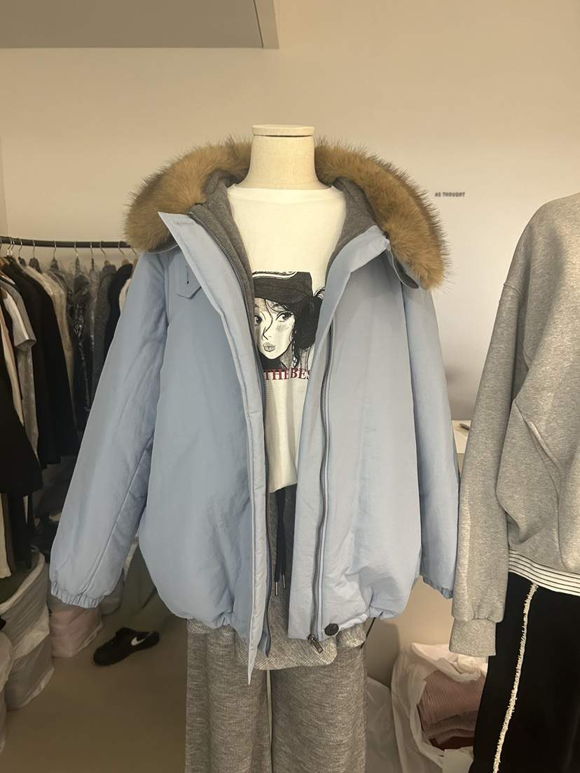 AS THOUGHT韓國直郵㊣女士新品熱賣人氣推薦休閑職業夾克保暖AS THOUGHT夾克