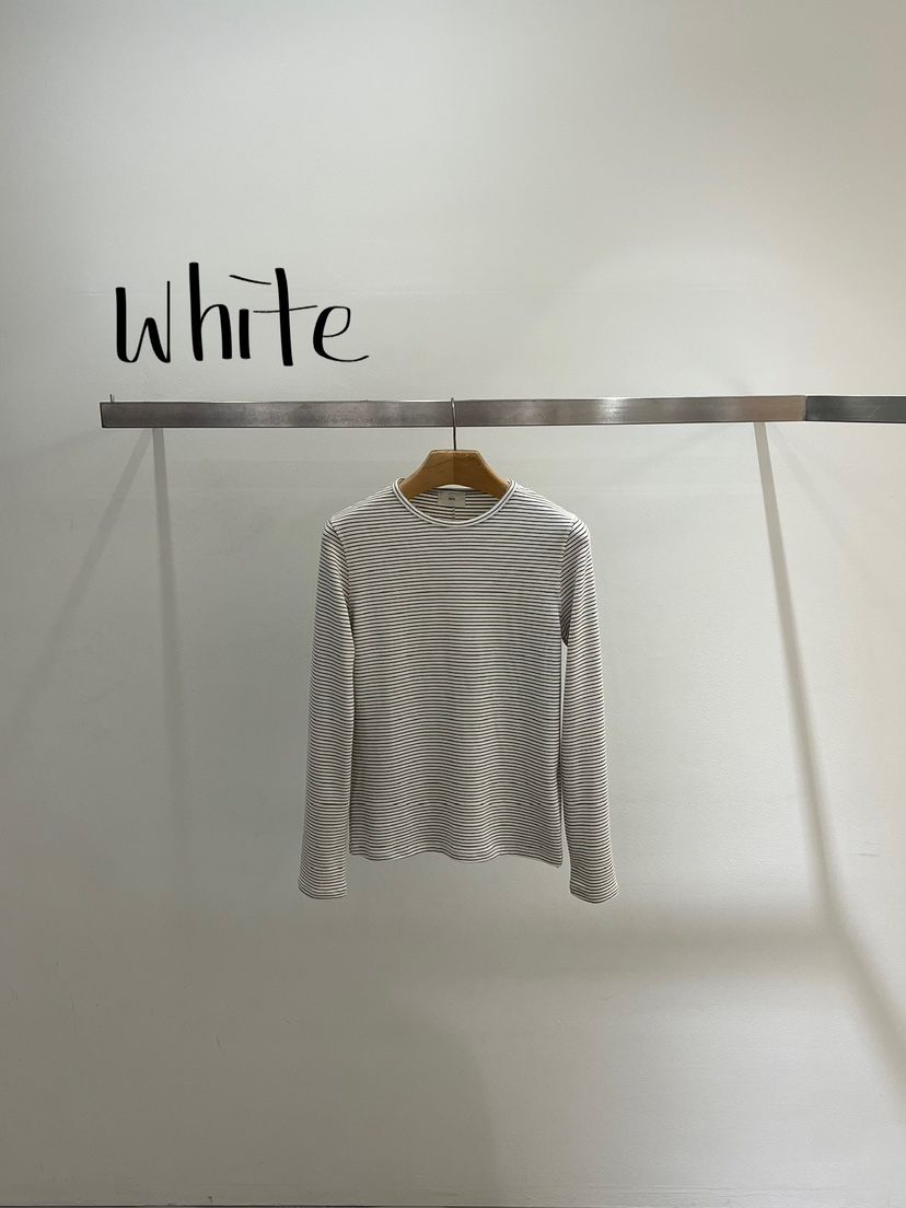 ONESTASTE韓國代購㊣女裝新品職業時尚休閑熱賣長袖T恤條紋TASTE/ONESTASTE長袖T恤