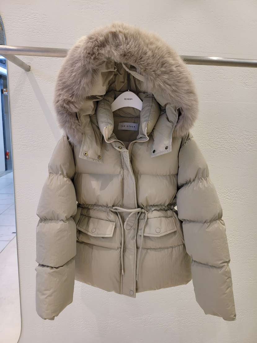 THE OTHER東大門㊣直郵女裝新款25秋冬短款羽絨服毛絨連帽THE OTHER短款羽絨服