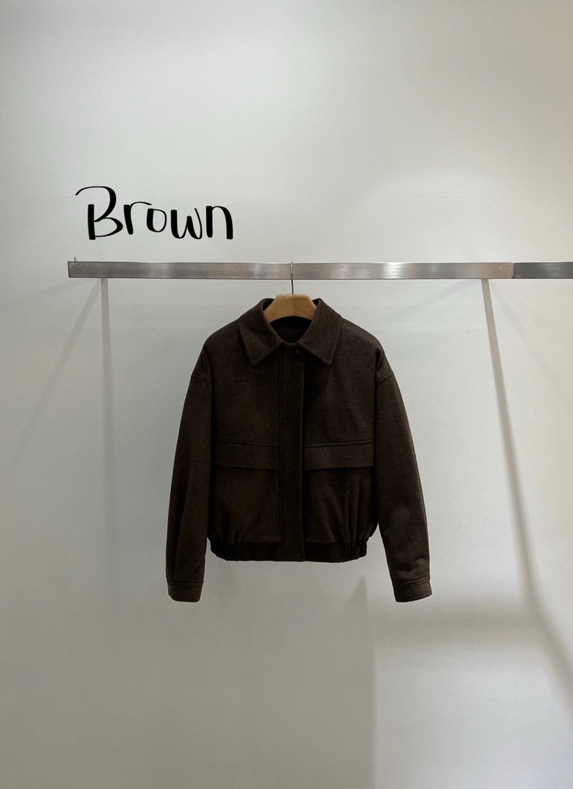 ONESTASTE韓國代購㊣女裝新品推薦職業人氣休閑25秋冬夾克羊毛TASTE/ONESTASTE夾克