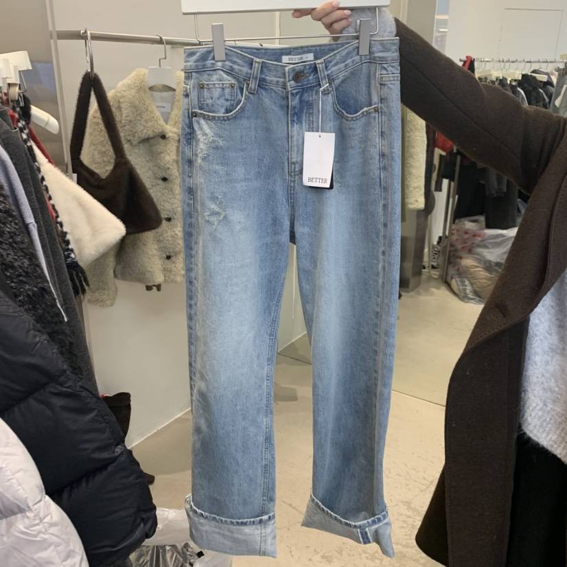 BETTER東大門㊣直郵女士新款職業休閑熱賣時尚牛仔褲不加絨BETTER牛仔褲