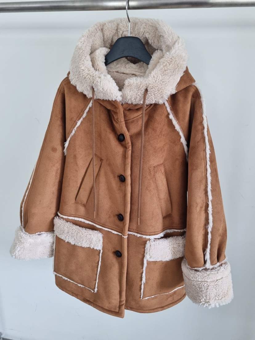 VERANDA東大門㊣實拍女士新款人氣熱賣休閑25秋冬時尚短款大衣VERANDA短款大衣