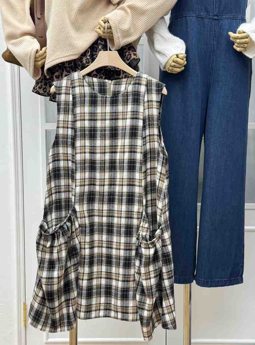 RE:FRESH-L東大門㊣實拍女裝新品熱賣25秋冬休閑真品連衣裙RE:FRESH連衣裙