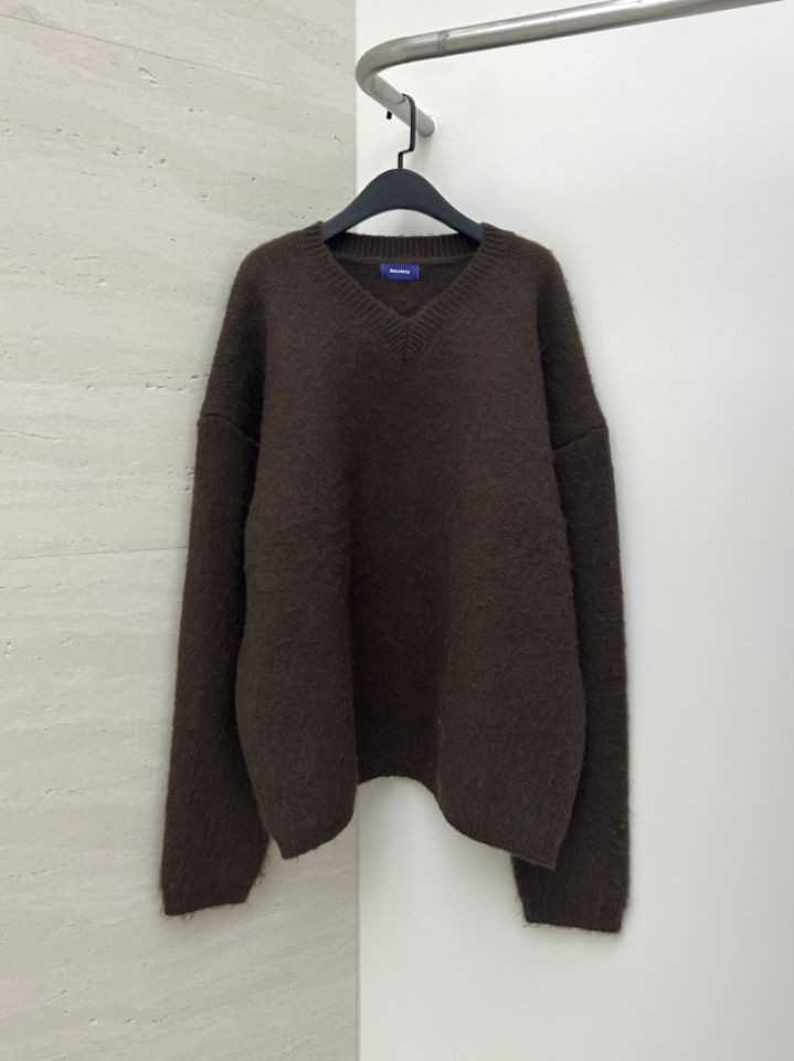 HESTORY韓國代購㊣女士新款熱賣人氣毛衣男女同款V領羊毛寬松HESTORY毛衣
