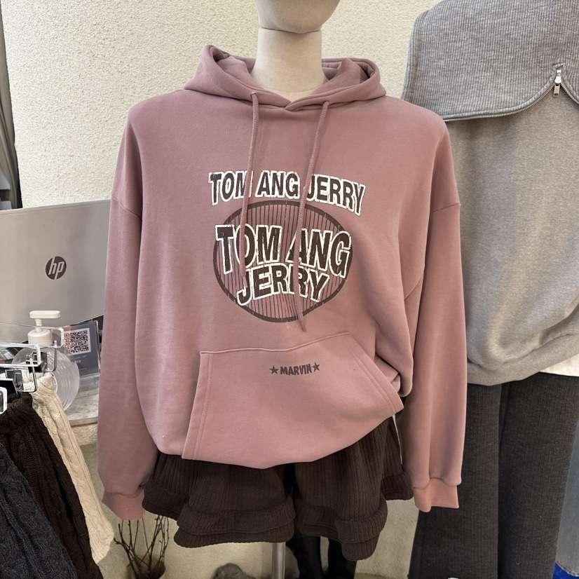 MAGOT東大門㊣代購女士新品時尚真品25秋冬休閑熱賣衛衣加絨IIIΛGOT/MAGOT衛衣