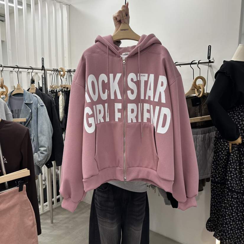 VENEFIT韓國代購㊣女裝新款職業人氣真品推薦休閑25秋冬夾克拉鏈VENEFIT/JENNIE夾克