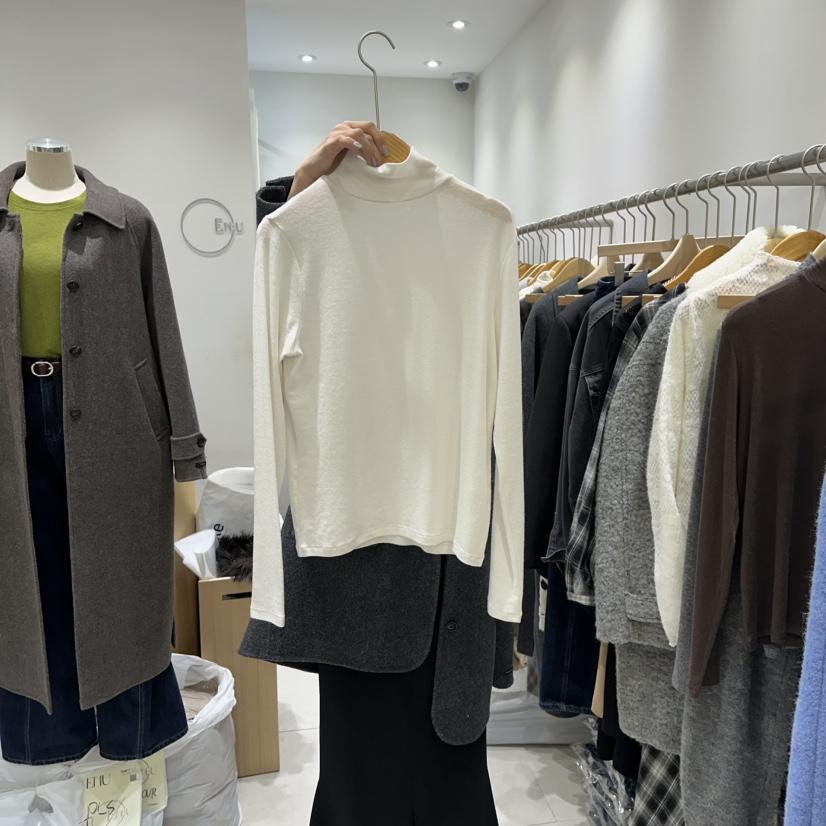 EN.U韓國直郵㊣女裝新品人氣時尚職業休閑推薦25秋冬長袖T恤EN.U長袖T恤