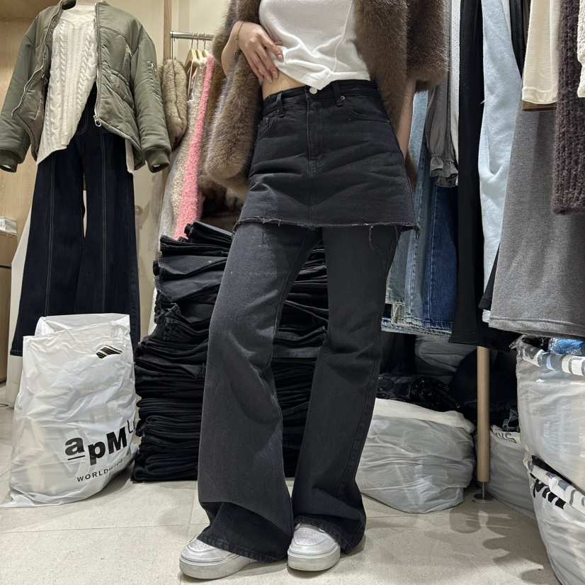 VINTAGE VIBE東大門㊣代購女裝新品推薦熱賣真品時尚裙褲絨VINTAGE VIBE裙褲