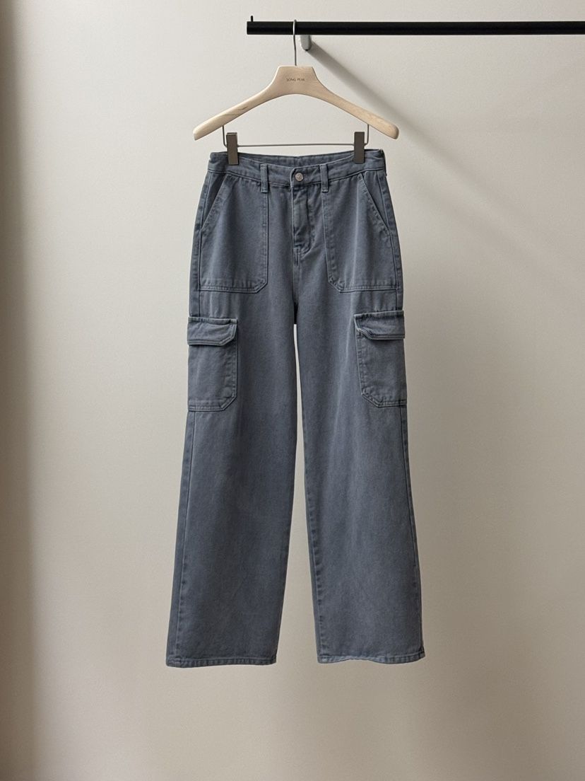 LONG PEAK韓國代購㊣女裝新品25秋冬熱賣推薦人氣牛仔褲加絨LONG PEAK牛仔褲