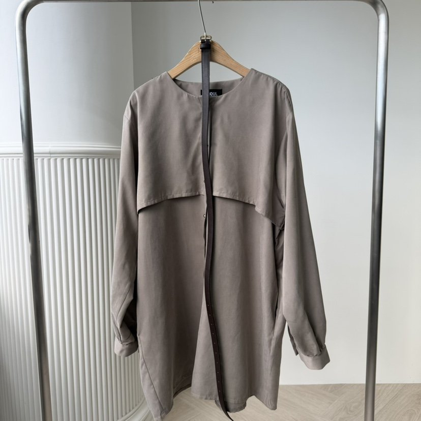 PALETTE-Q韓國代購㊣女士新品人氣休閑時尚推薦連衣裙含腰帶PALETTE連衣裙