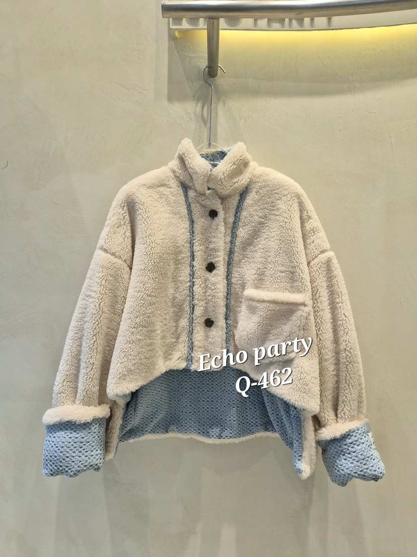ECHOPARTY東大門㊣實拍女裝新品25秋冬休閑熱賣推薦夾克雙面ECHOPARTY夾克