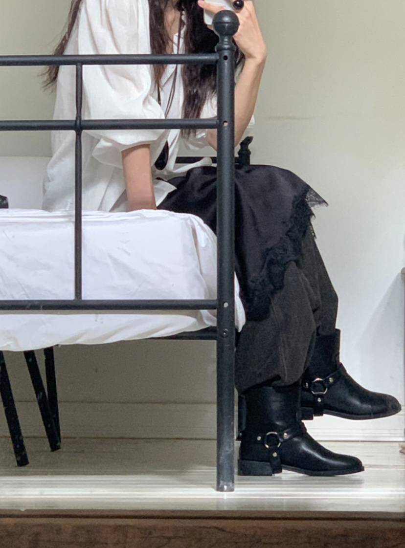 OPPA東大門㊣實拍女士新品推薦時尚25秋冬休閑人氣職業靴子OPPA靴子