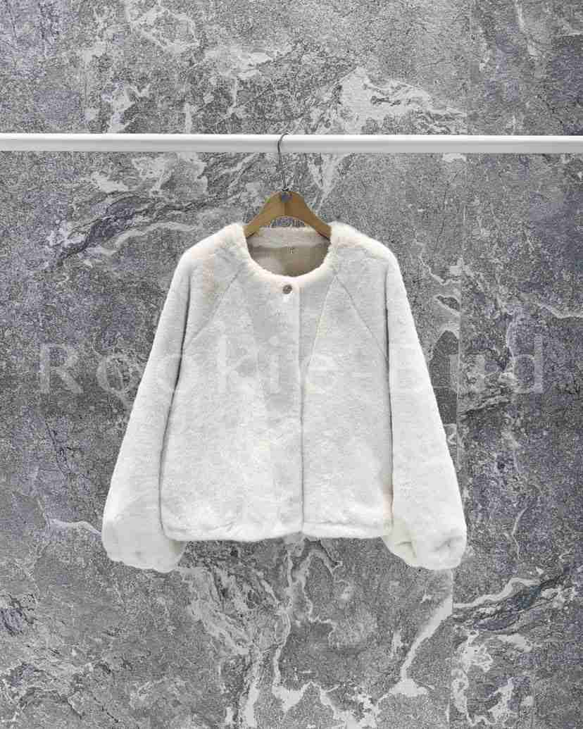 ROOKIE BUD東大門㊣代購女裝新款25秋冬熱賣推薦短款大衣皮草ROOKIE BUD-L短款大衣