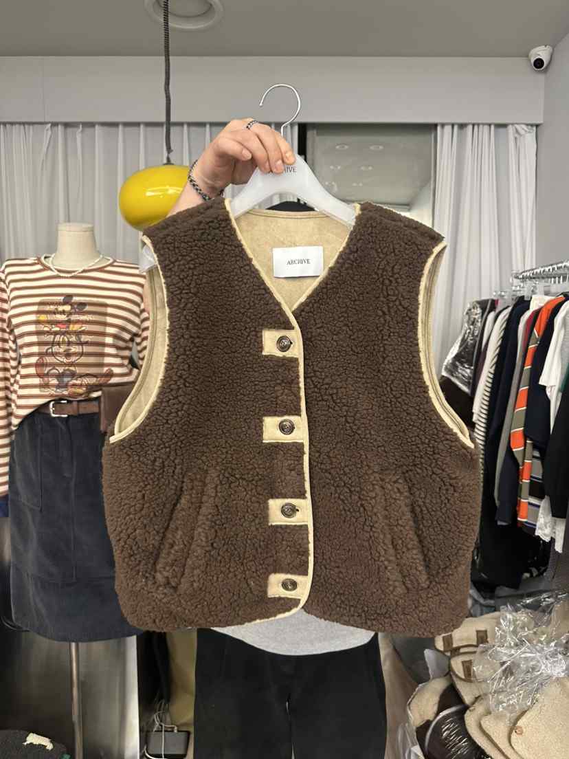 ARCHIVE-P東大門㊣實拍女士新款25秋冬職業人氣休閑熱賣馬甲ARCHIVE-P馬甲