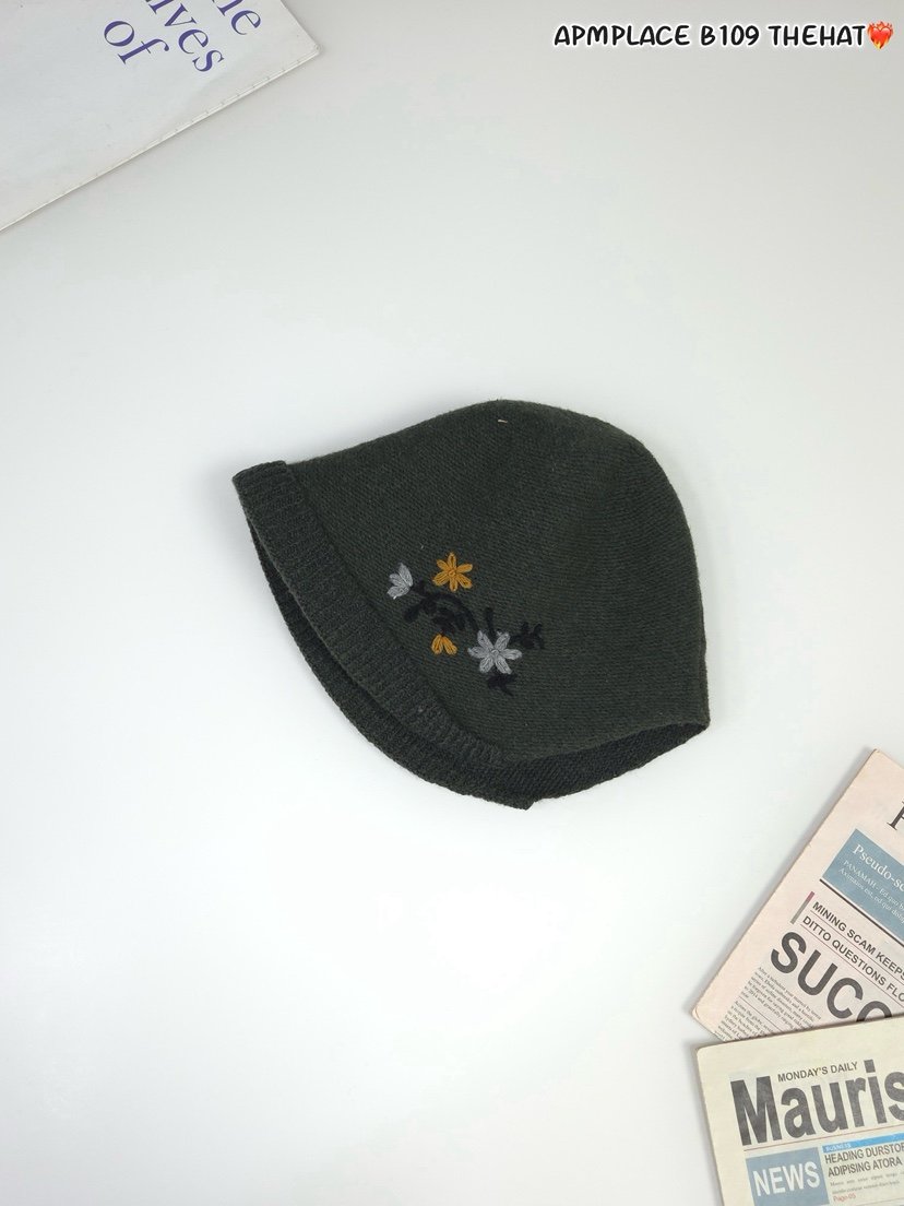 THE HAT-P東大門㊣實拍女裝新品推薦25秋冬熱賣職業帽子繡花THE HAT帽子