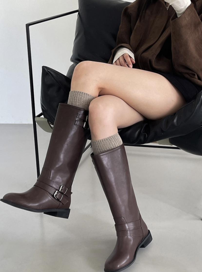 OPPA東大門㊣代購女裝新款人氣推薦25秋冬時尚休閑熱賣靴子OPPA靴子