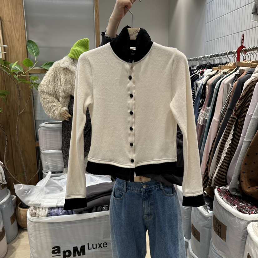 MARI CO東大門㊣實拍女裝新品25秋冬人氣推薦時尚針織衫開衫MARI CO針織衫