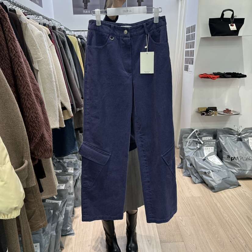 REIRAI韓國直郵㊣女士新款推薦25秋冬時尚職業休閑褲口袋棉Reirai休閑褲