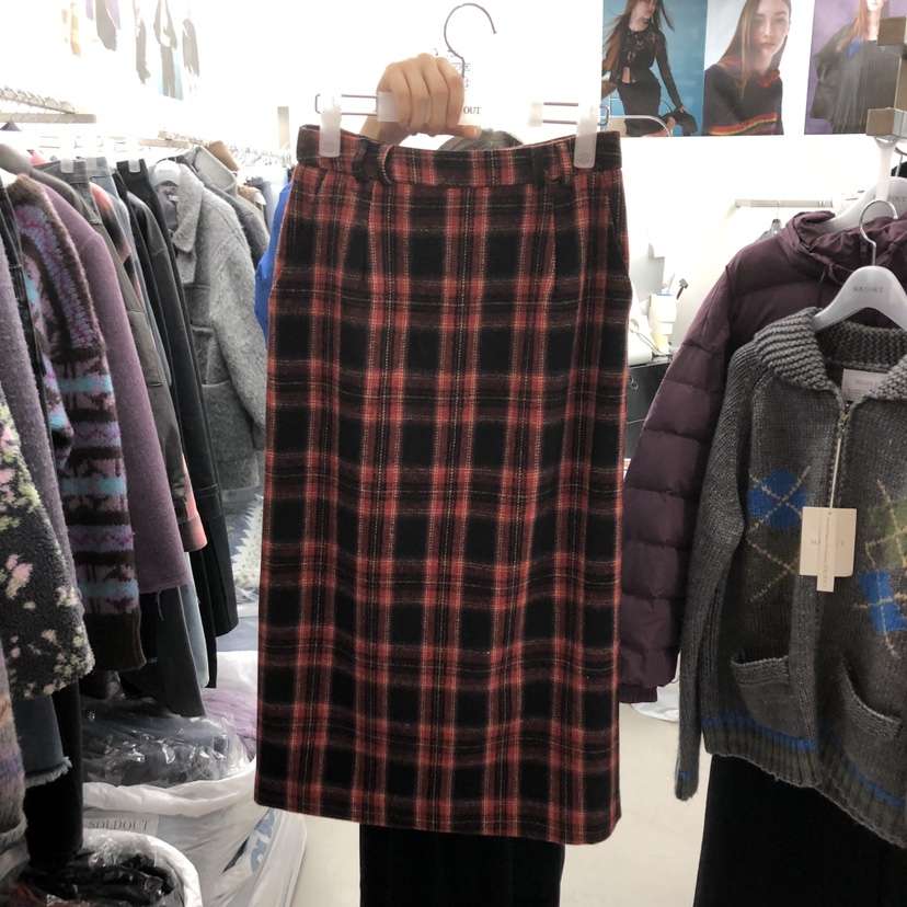 SOLD OUT韓國代購㊣女裝新款推薦時尚熱賣25秋冬半身裙中短裙SOLD OUT半身裙/中短裙