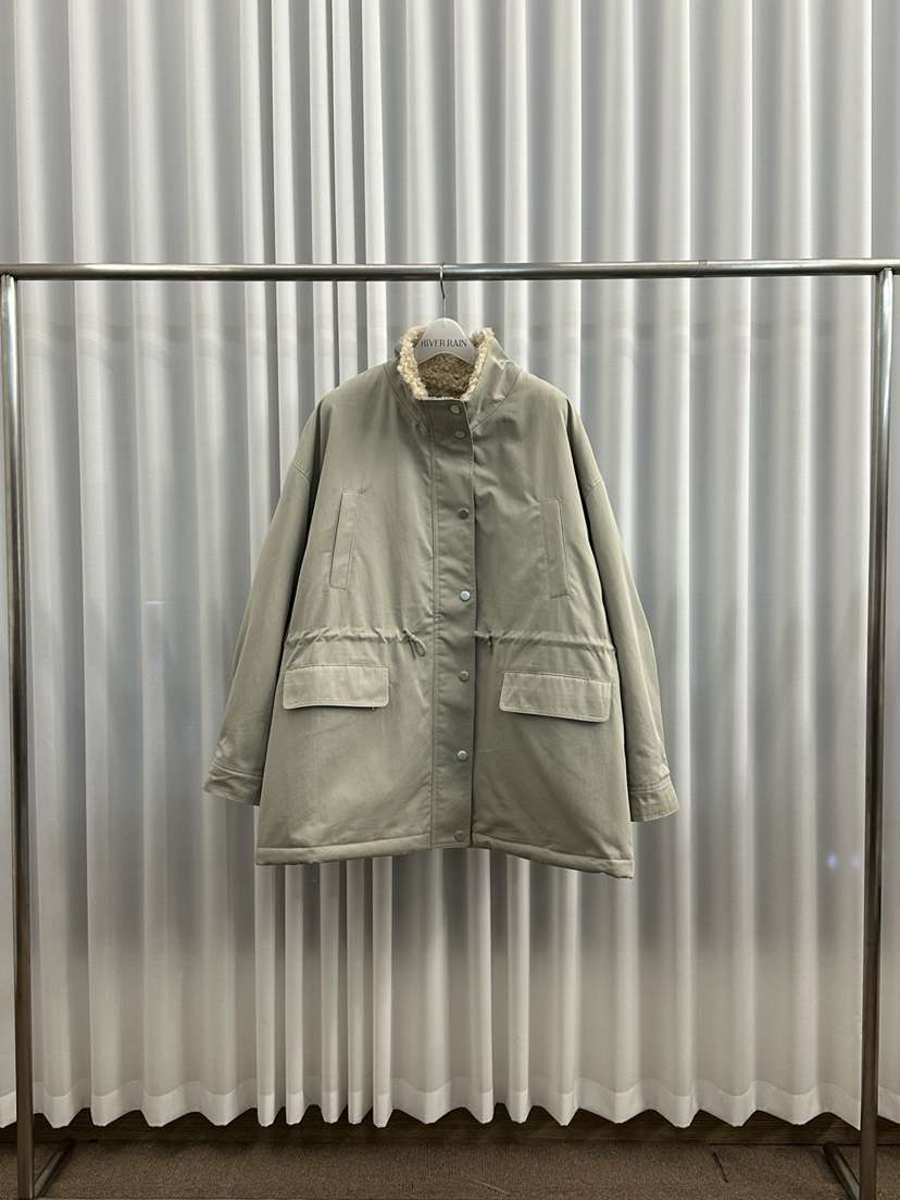 RIVER RAIN韓國直郵㊣女士新品休閑人氣時尚職業短款大衣羊毛RIVER RAIN短款大衣