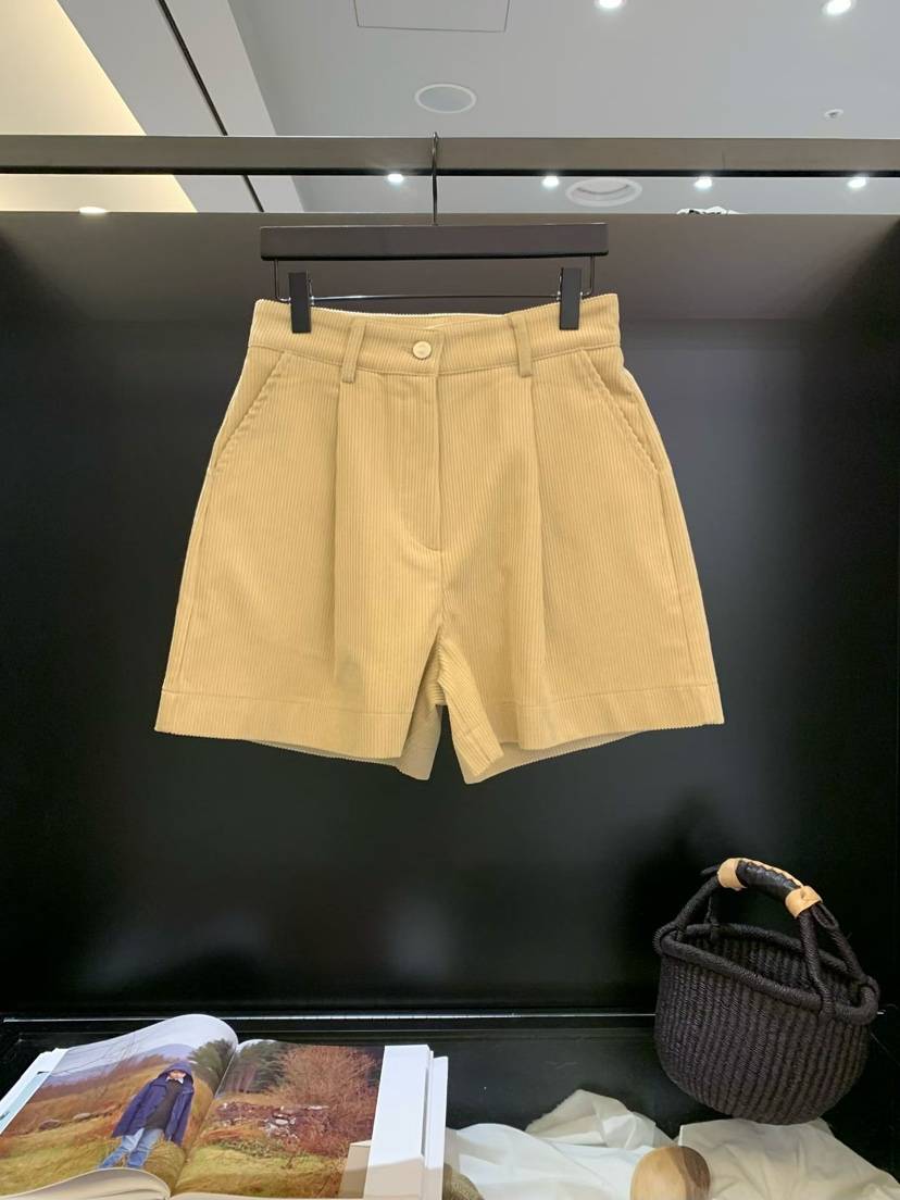 SOFTNESS東大門㊣實拍女裝新款時尚推薦熱賣25秋冬短褲燈芯絨Softness/Cosmic短褲